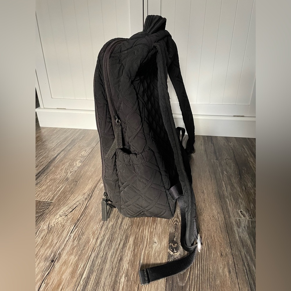 Vera Bradley Stroll Around Baby Backpack Diaper Bag Black Quilted + Changing Pad - Picture 6 of 10